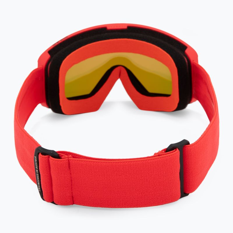 Детска скиорска маска Atomic Four Jr Flash red/red flash 3
