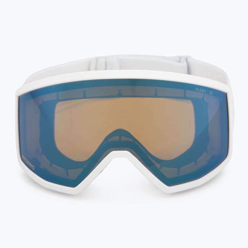 Детска скиорска маска Atomic Four Jr Flash white/blue flash 2