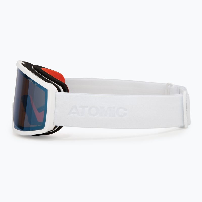 Детска скиорска маска Atomic Four Jr Flash white/blue flash 4
