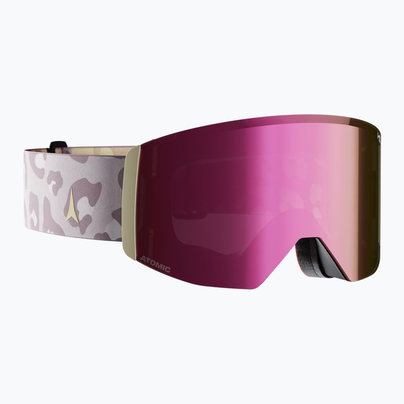 Скиорскa маска Atomic Four Q L Signature AE HD wild/concrete/pink copper hd