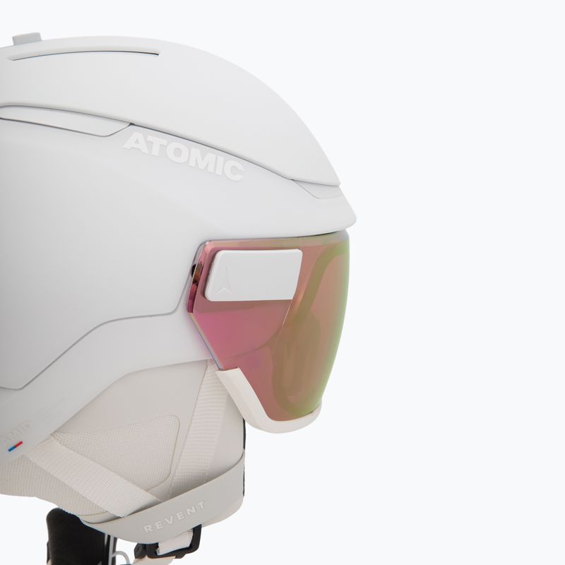 Скиорска каска Atomic Revent GT Amid Visor HD white heather/pink chopper hd 9