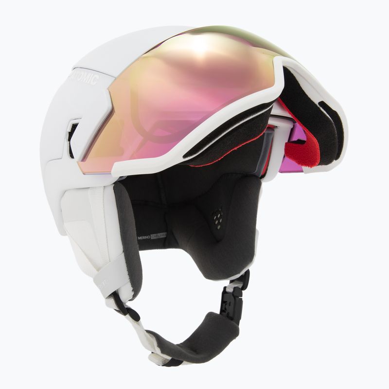 Скиорска каска Atomic Revent GT Amid Visor HD white heather/pink chopper hd 11