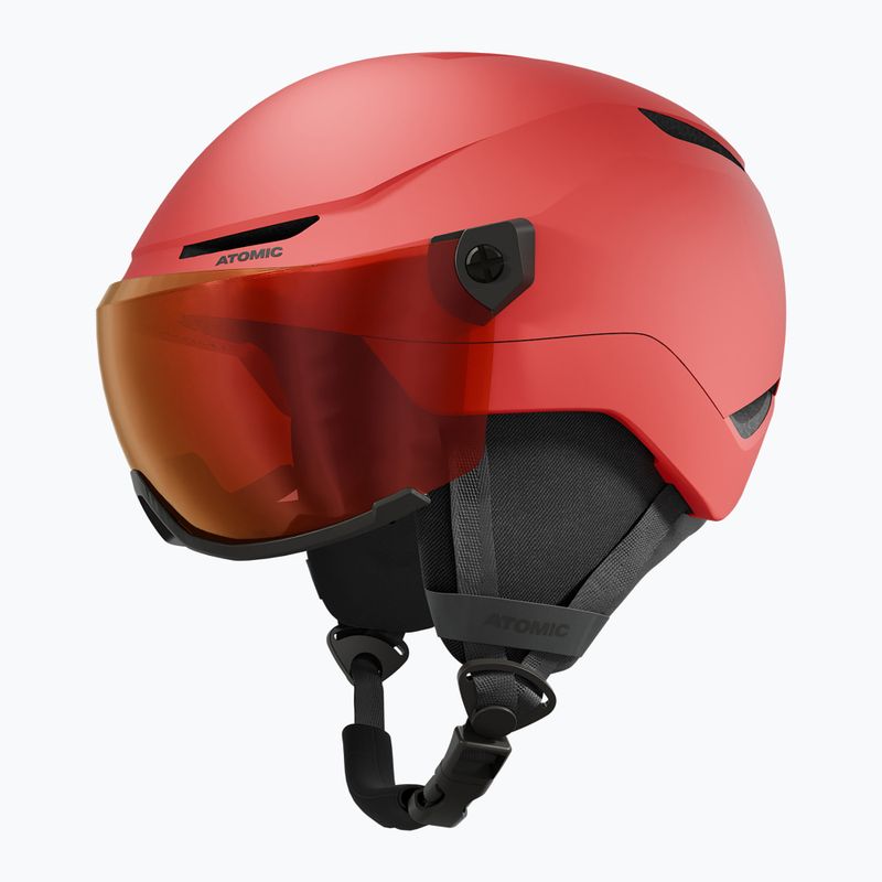 Детска скиорска каска Atomic Revent Visor Jr red/red flash 2
