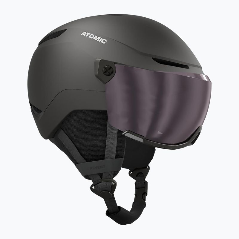 Детска скиорска каска Atomic Revent Visor Jr black/red flash