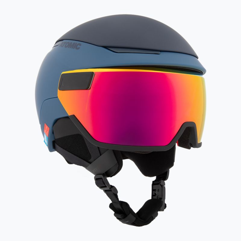 Скиорска каска Atomic Revent GT Amid Visor HD deep ocean/red hd