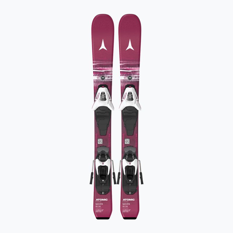 Детски ски за спускане със ски автомати Atomic Maven Jr 70-90 + C5 GW berry