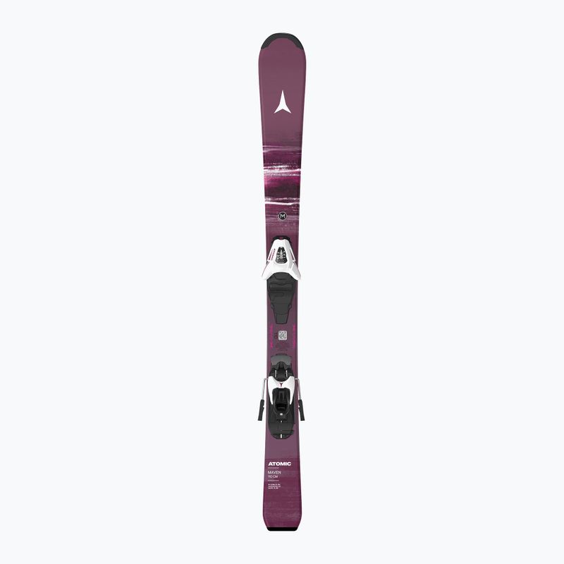 Детски ски за спускане със ски автомати Atomic Maven Jr 100-120 + C5 GW red plum 2