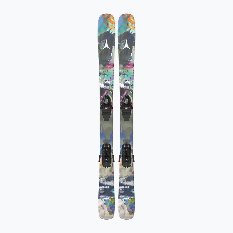 Детски ски за спускане със ски автомати Atomic Bent Jr 110-130 + C5 GW multicolor