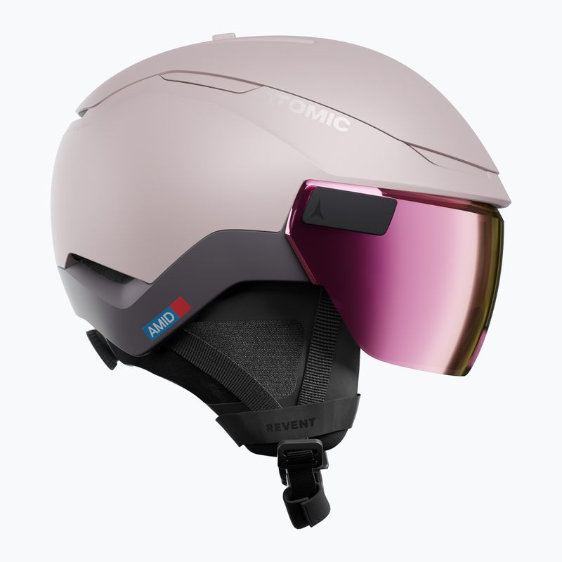 Скиорска каска Atomic Revent GT Amid Visor HD S2 dust/pink copper