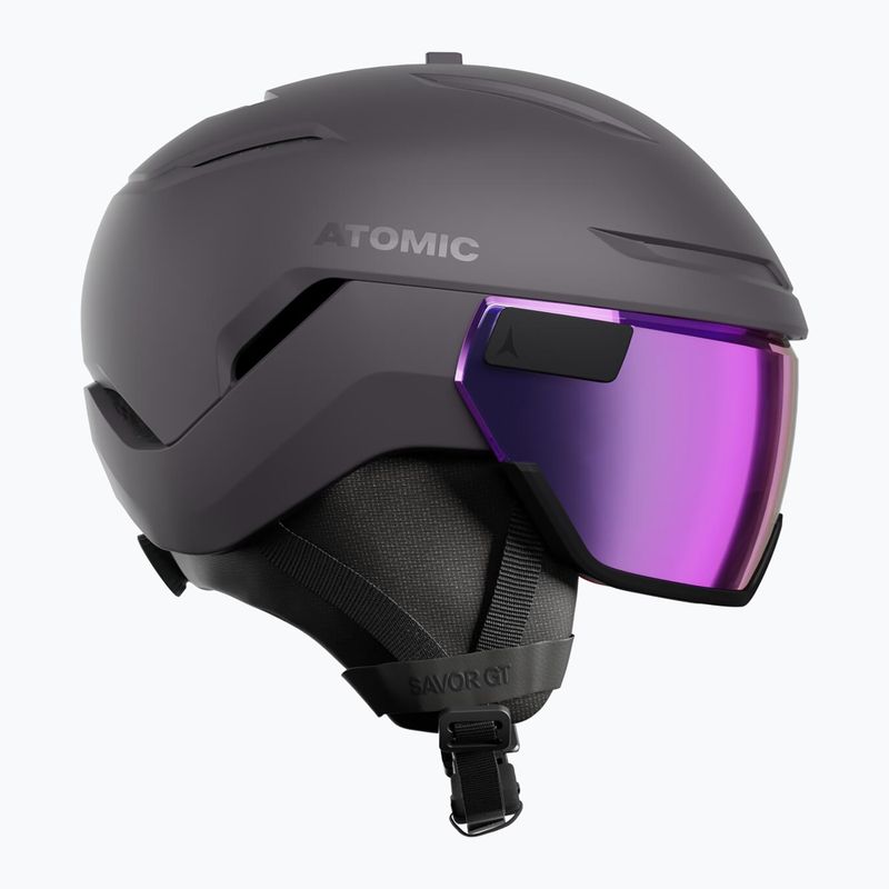 Скиорска каска Atomic Savor GT Visor Stereo iron ore/purple stereo