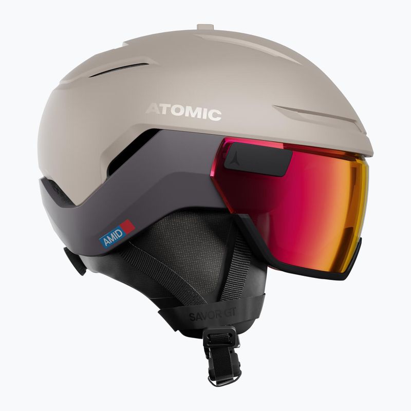 Скиорска каска Atomic Savor GT Amid Visor Photo sand/red photo