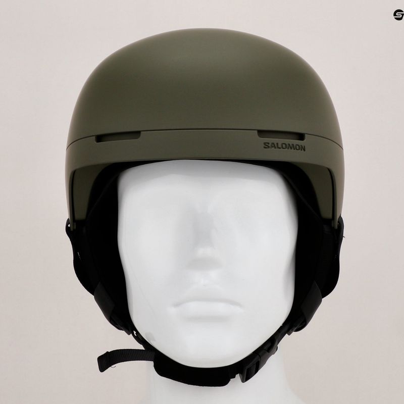 Salomon Brigade маслинова нощна ски каска 12