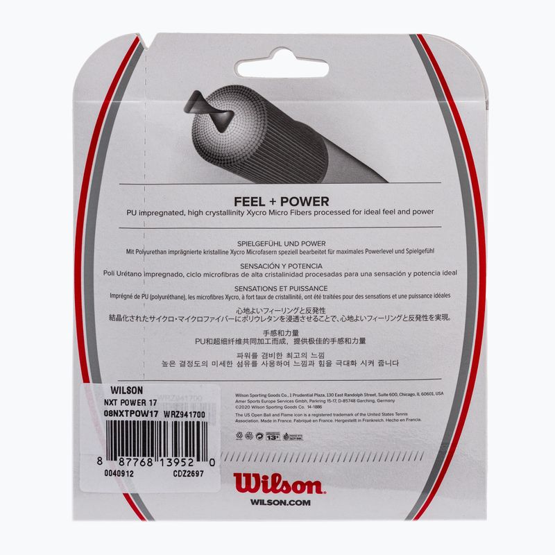 Wilson NXT Power 17 12,2 м тенис струна WRZ941700+ 2