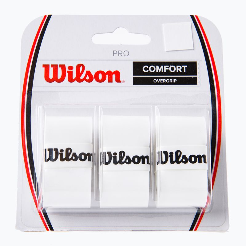 Wilson Pro Comfort Overgrip Обвивка за тенис бяла WRZ4014WH+