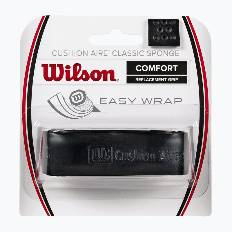 Обвивка за тенис ракети Wilson Cushion Aire Classic Sponge Grip черна