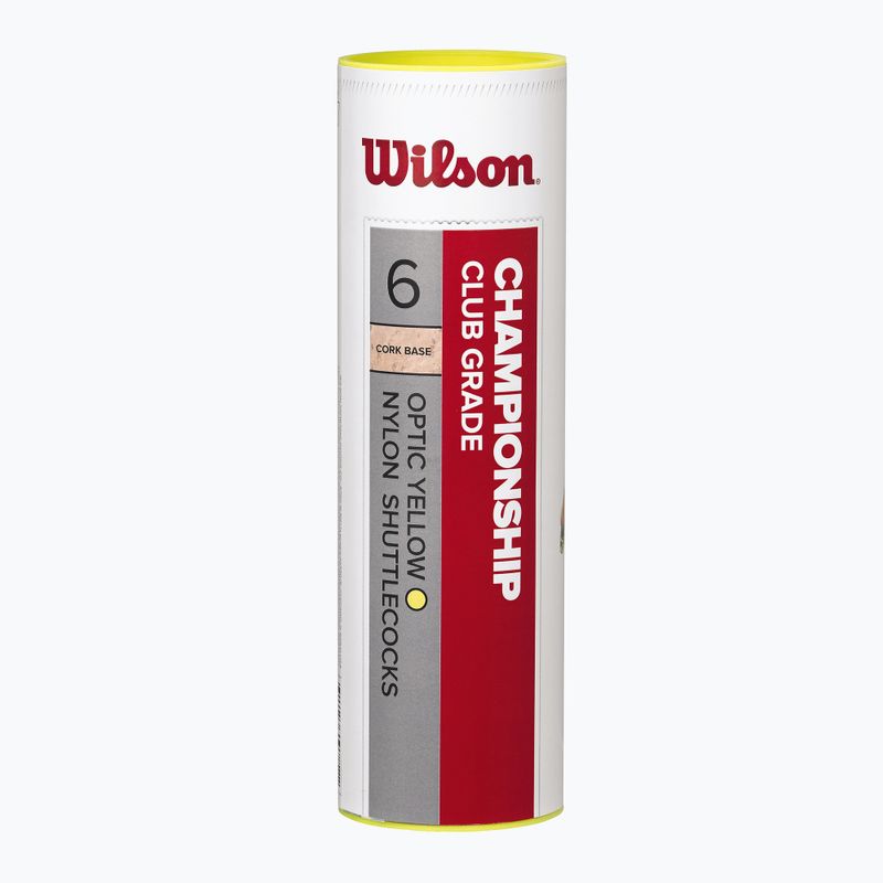 Совалки за бадминтон Wilson Championship 6 бр. жълт 2
