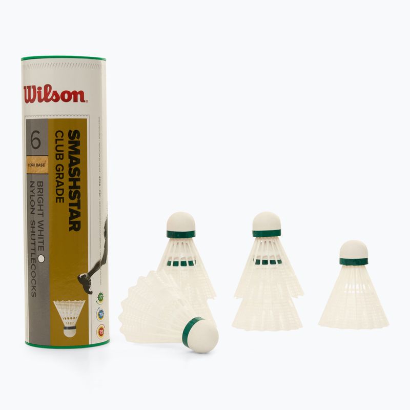 Wilson Smashstar совалки за бадминтон 6 бр. бели.