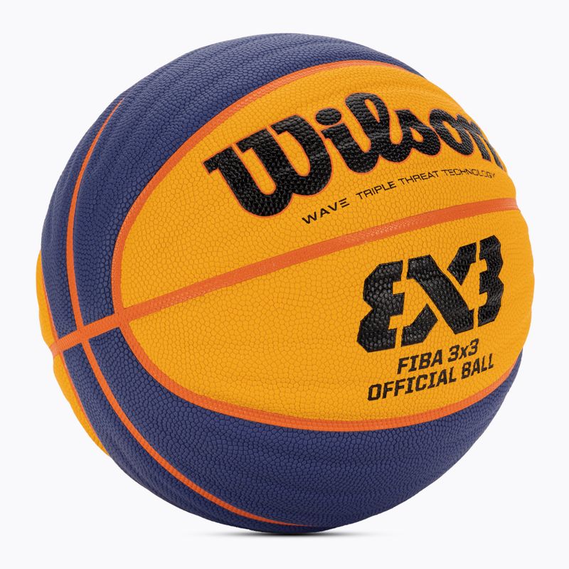 Wilson Fiba 3x3 Game син/жълт баскетболен размер 6 2