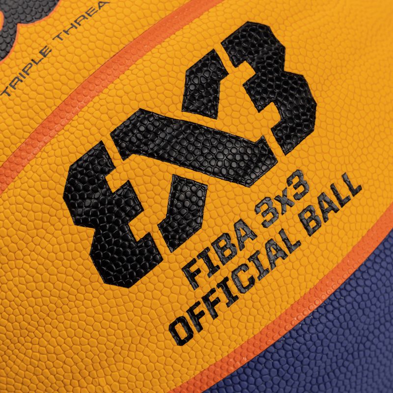 Wilson Fiba 3x3 Game син/жълт баскетболен размер 6 3
