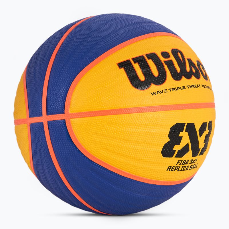 Wilson Fiba 3x3 Replica RBR баскетбол синьо/жълто размер 6 2