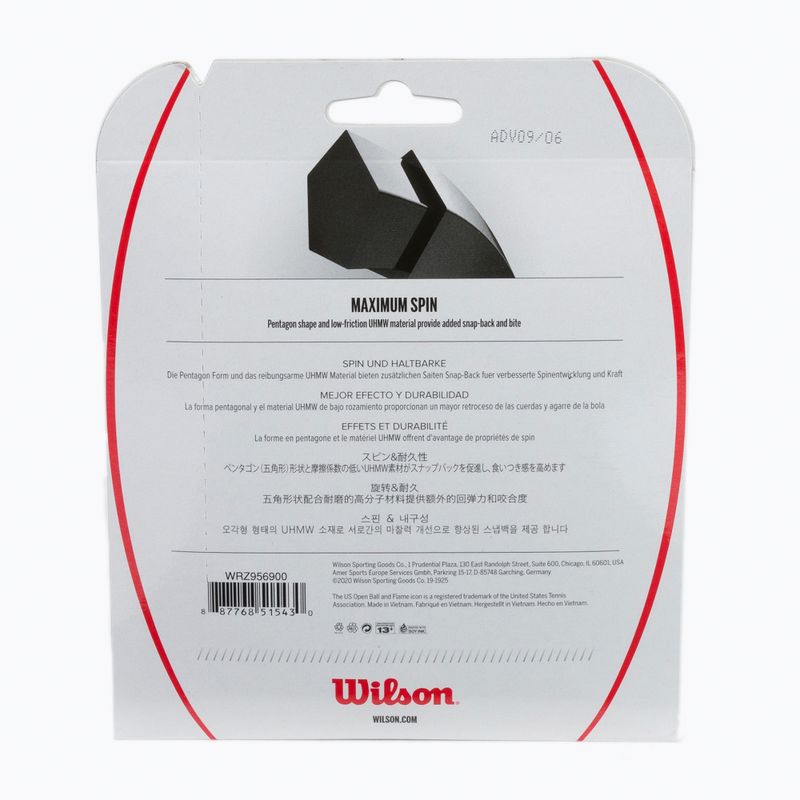 Комплект за тенис Wilson Revolve Spin 17 12,2 м сив WRZ956900+ 2