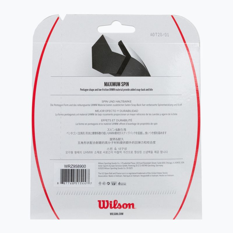 Комплект за тенис Wilson Revolve Spin 17 12,2 м черен WRZ958900+ 2