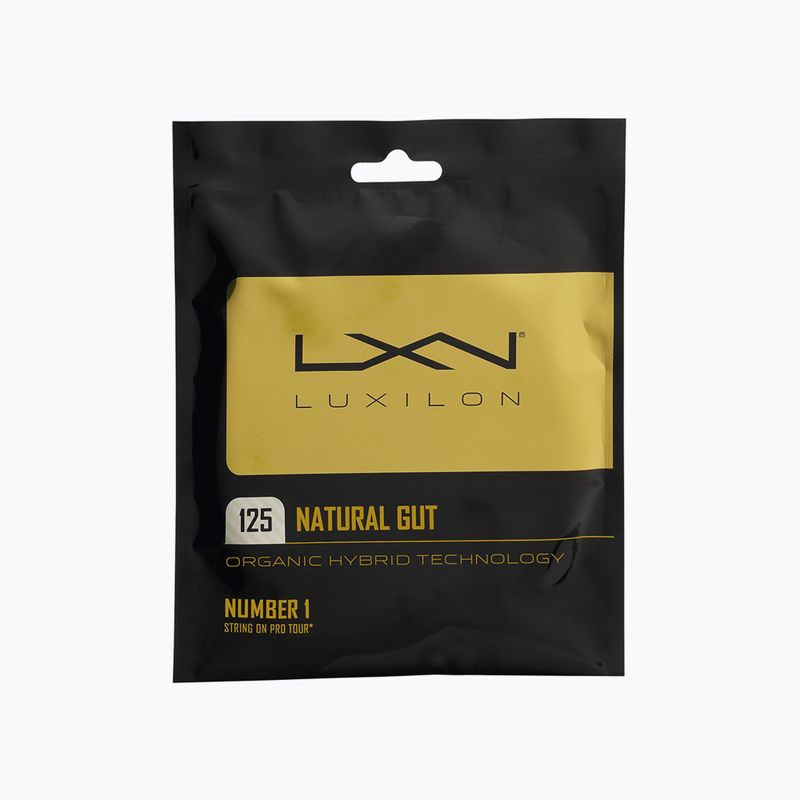 Тенис корда Luxilon Nat Gut 125 бяла 12,2 м WRZ949125