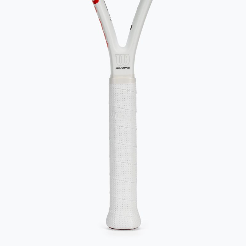 Wilson Six.One Lite 102 CVR тенис ракета червено и бяло WRT73660U 4