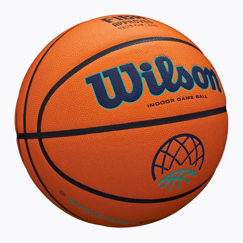 Wilson EVO NXT Шампионска лига баскетбол оранжев размер 7 2