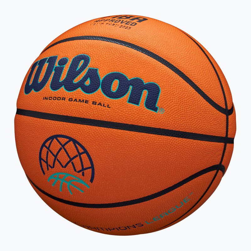 Wilson EVO NXT Шампионска лига баскетбол оранжев размер 7 3