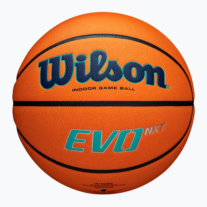 Wilson EVO NXT Шампионска лига баскетбол оранжев размер 7 4