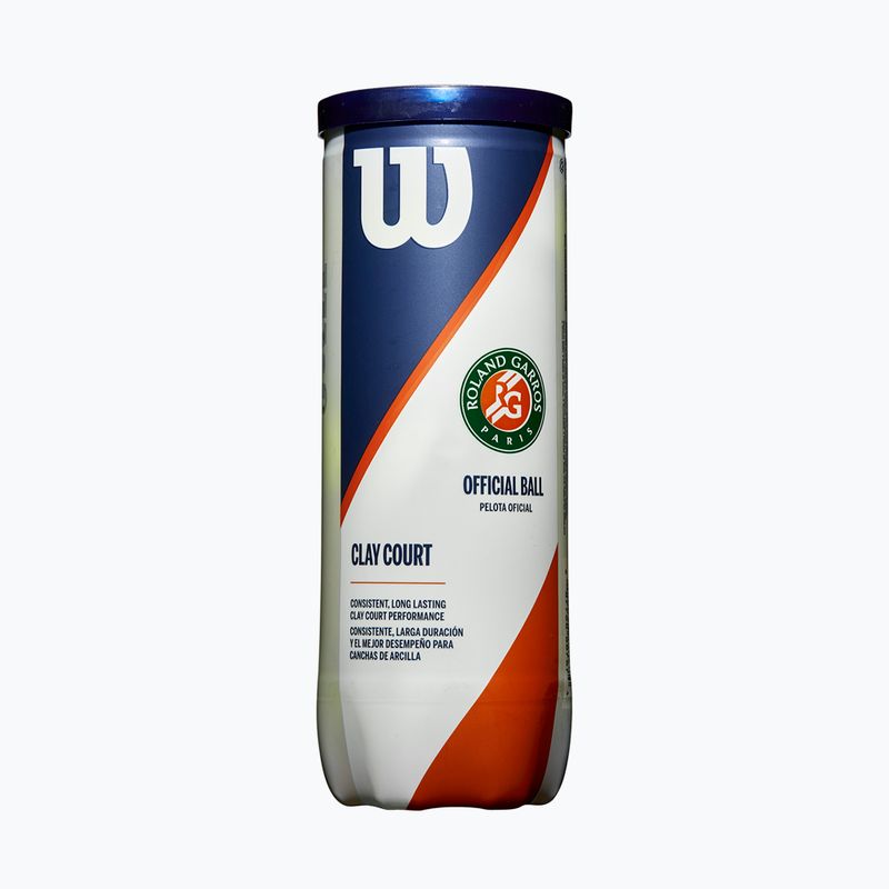 Wilson Roland Garros Clay Ct топки за тенис 3 бр. жълти WRT125000 2