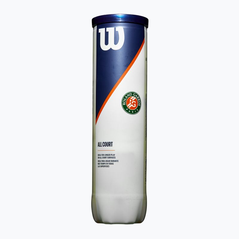 Топки за тенис Wilson Roland Garros All CT 4 бр. жълти 2