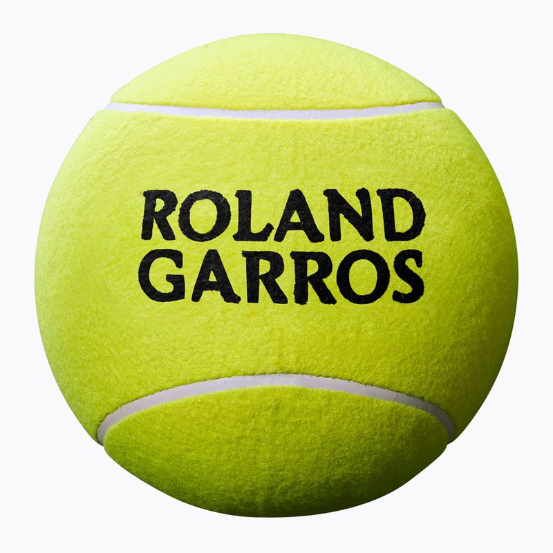 Wilson Roland Garros Jumbo 9" жълта топка за тенис с автограф 2