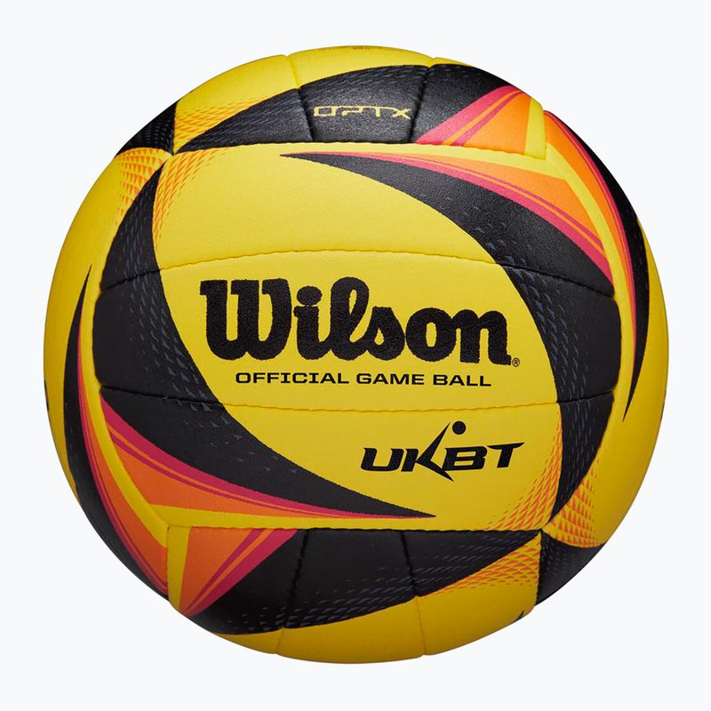 Wilson OPTX AVP VB OFFICIAL GB плажен волейбол жълт размер 5