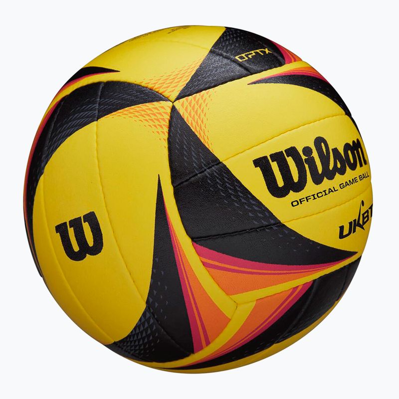 Wilson OPTX AVP VB OFFICIAL GB плажен волейбол жълт размер 5 3