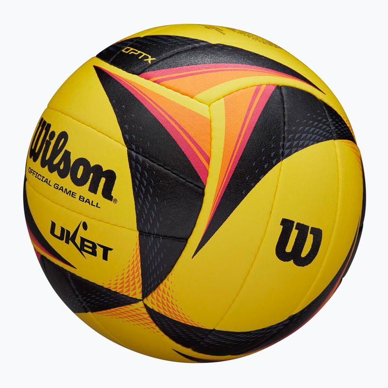 Wilson OPTX AVP VB OFFICIAL GB плажен волейбол жълт размер 5 4