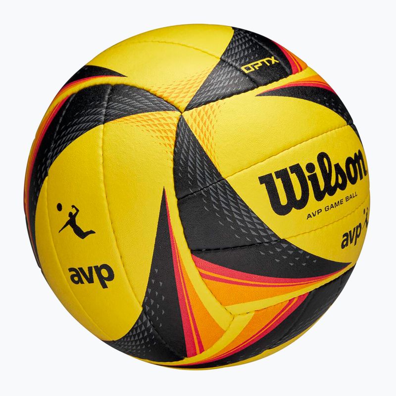 Wilson OPTX AVP VB OFFICIAL GB плажен волейбол жълт размер 5 5