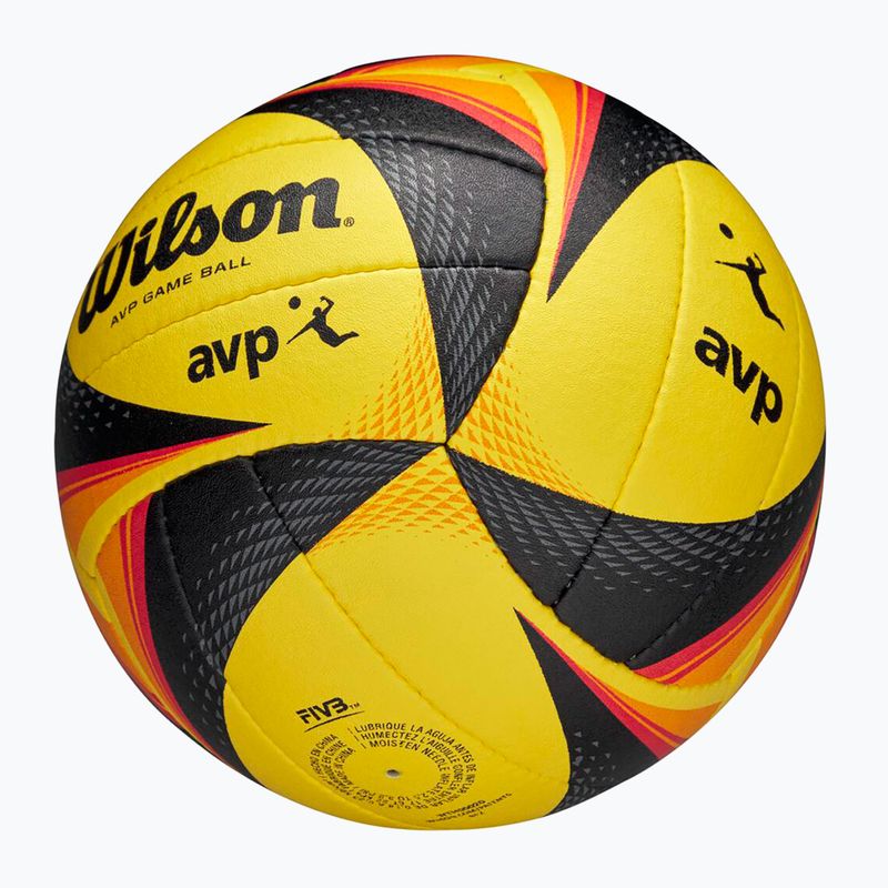 Wilson OPTX AVP VB OFFICIAL GB плажен волейбол жълт размер 5 6