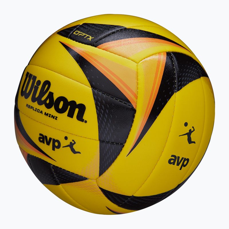 Wilson OPTX AVP Mini плажен волейбол жълт 3