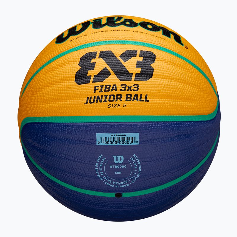 Wilson Fiba 3x3 Junior синьо/жълто детски баскетболни обувки размер 5 5