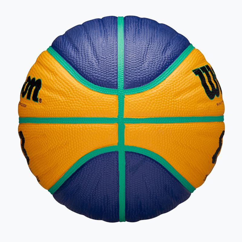Wilson Fiba 3x3 Junior синьо/жълто детски баскетболни обувки размер 5 6