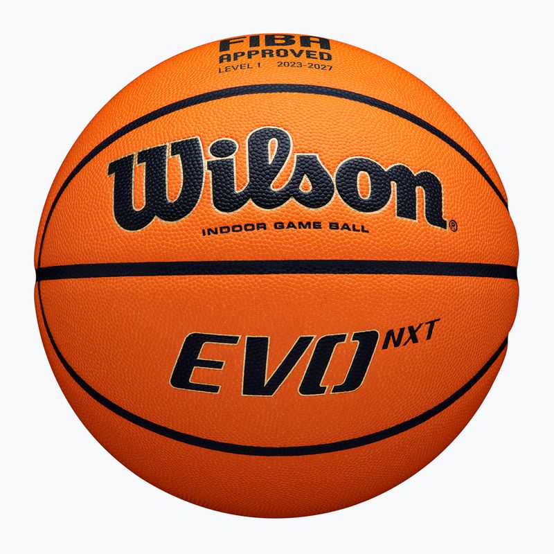 Wilson баскетболна топка EVO NXT Fiba Game Ball orange размер 6