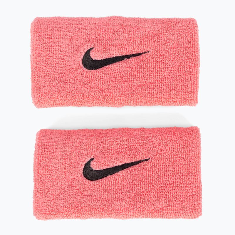 Nike Swoosh двойно широки ленти за китки 2 бр. розови N0001586-677 2