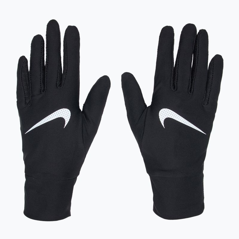 Дамски комплект лента + ръкавици Nike Essential Running black/ black/silver 2