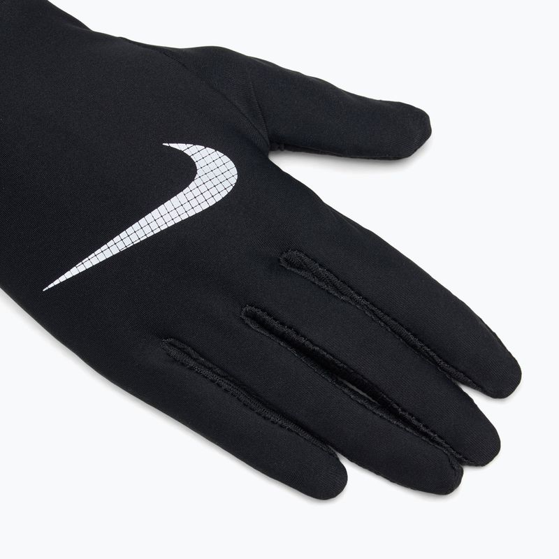Дамски комплект лента + ръкавици Nike Essential Running black/ black/silver 4