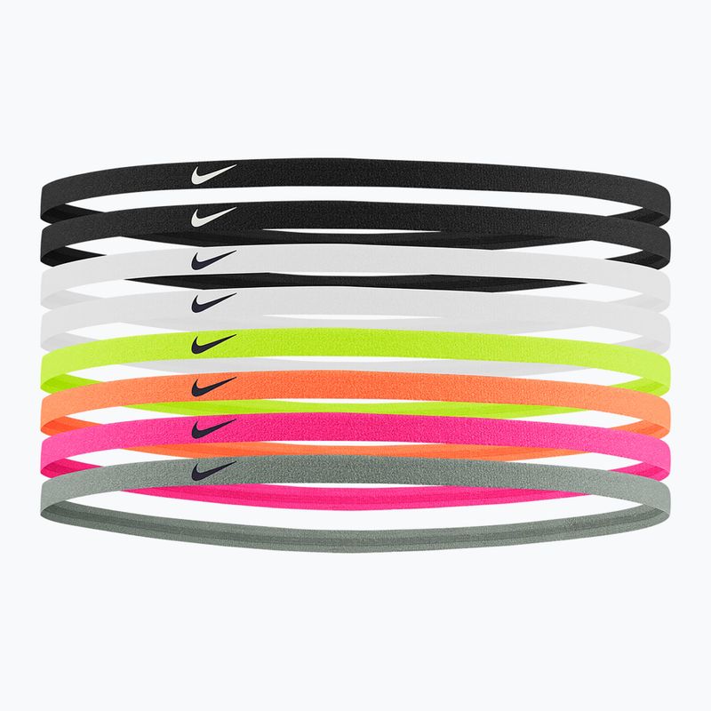 Лента за глава Nike Skinny Headbands 8 бр. black/black/white