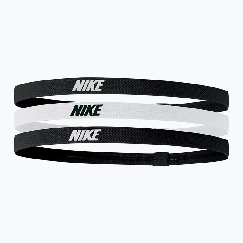 Лента за глава Nike Elastic Headbands 2.0 3 бр. black/white/black
