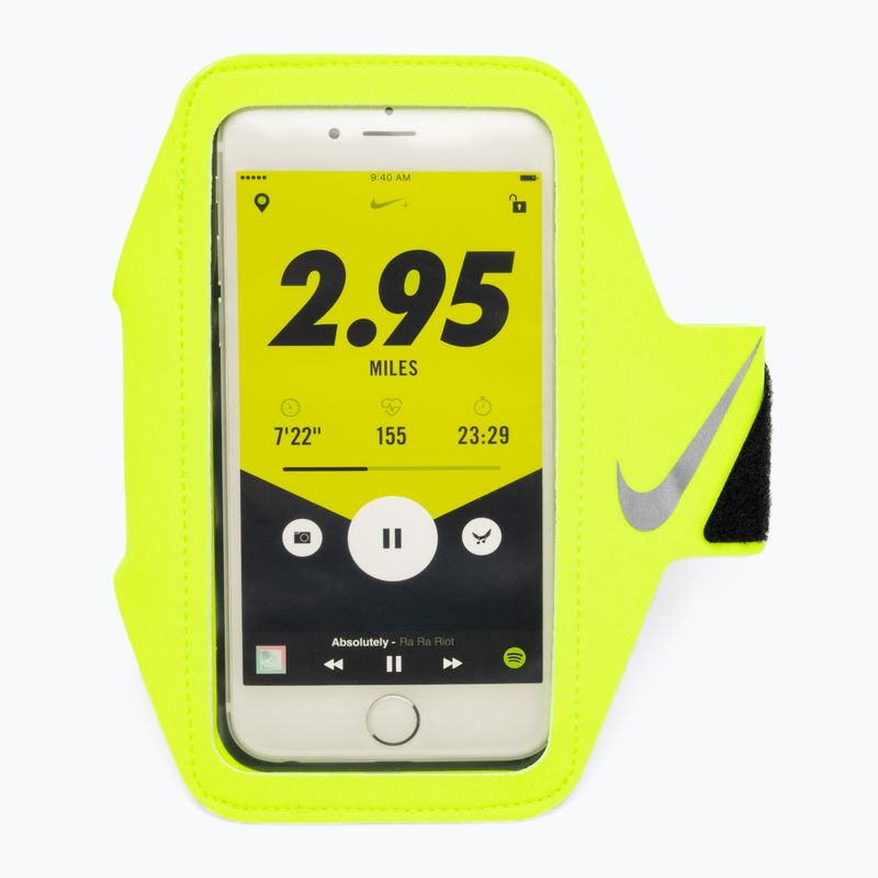 Nike Lean Arm Band Plus лента за телефон за бягане волтаж/черно/сребро 2