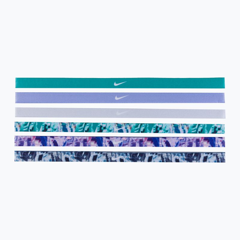 Nike ленти за глава с печат 6 бр. зелено/виолетово N0002545-322